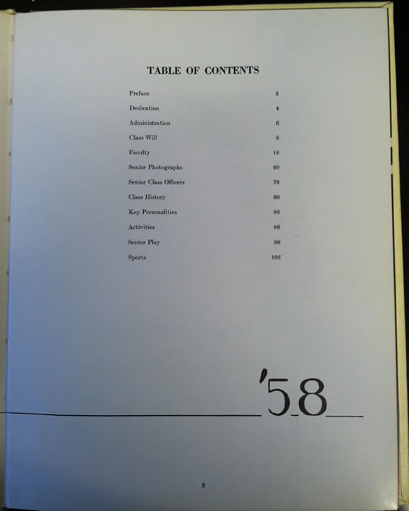 Table of Contents